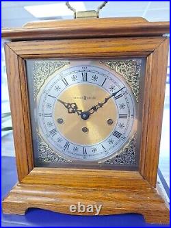 Vintage Howard Miller Model 612-438 Mantle Clock Franz Hermle Movement No Key