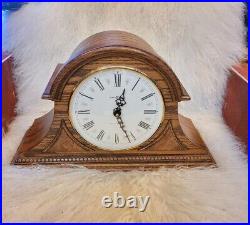 Vintage Howard Miller Model #613-103 Westminster Chime Oak Mantle Clock