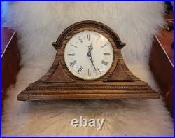 Vintage Howard Miller Model #613-103 Westminster Chime Oak Mantle Clock