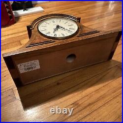 Vintage Howard Miller Model 613-103 Westminster Chime Oak Mantle Clock