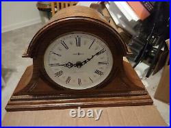 Vintage Howard Miller Model #613-103 Westminster Chime Oak Mantle Clock Quartz
