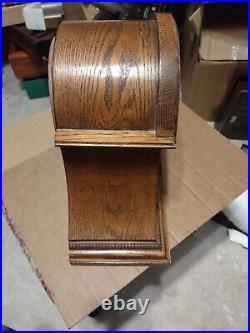 Vintage Howard Miller Model #613-103 Westminster Chime Oak Mantle Clock Quartz