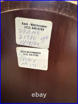 Vintage Howard Miller Oak Westminster Chime Mantle Clock Great Condition