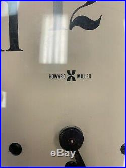 Vintage Howard Miller Regulator Wall Clock 8 Day WithKey Westminster Chime