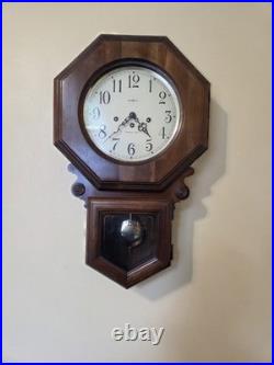 Vintage Howard Miller Wall Clock 58th Anniversary Westminster Chimes Serviced
