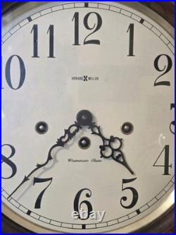 Vintage Howard Miller Wall Clock 58th Anniversary Westminster Chimes Serviced