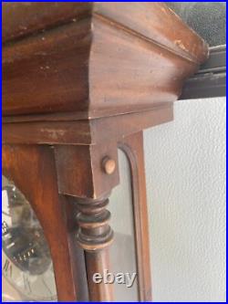 Vintage Howard Miller Wall Clock Barwick Germany Works Keywound RUNS