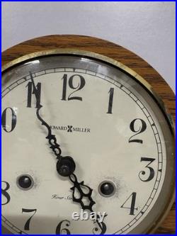 Vintage Howard Miller West Germany Mantle Chime clock 340-020 Working has Key