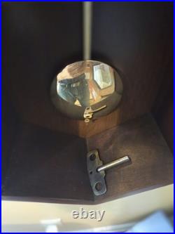 Vintage Howard Miller Westminster Chime 612-362 Wall Mount Clock WithKey Serviced