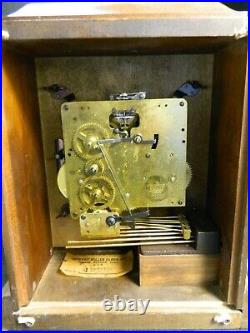 Vintage Howard Miller Westminster Chime Mantel Clock Model 4999 Very Good Cond
