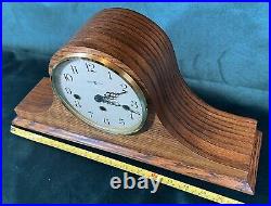 Vintage Howard Miller Westminster Chime Mantle Clock With Key TESTED, Keeps Time