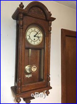 Vintage Howard Miller Westminster Chime Wall Regulator Clock