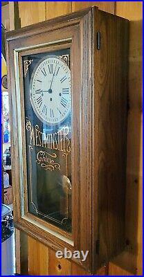 Vintage Howard Miller Wood Westminster Chime Wall Clock Model Tested