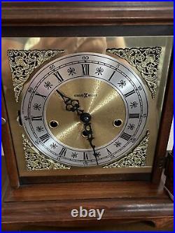 Vintage Howard Miller Zeeland Michigan 2 Jewels Mantle Clock with Key