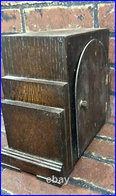 Vintage Icoinic Art Deco German Haller Oak Westminster Chime Mantle Clock