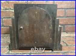 Vintage Icoinic Art Deco German Haller Oak Westminster Chime Mantle Clock