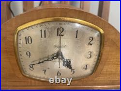 Vintage Imperial Westminster Chime Mantle Clock TESTED Works