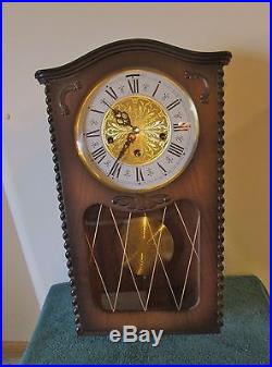 Vintage Jauch Wall Clock Westminster Chimes