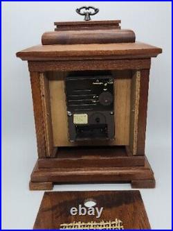 Vintage Junghans QUARTZ ELECTRONIC WESTMINSTER CHIMING Mantel Clock Germany