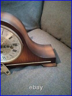 Vintage Kieninger Mantle Clock 3 Key Hole Westminster Chime Germany 16 X 9