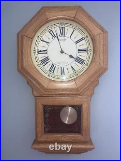 Vintage Kieninger Wooden Wall Clock Chimes pendulum Tested