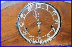 Vintage Kienzle FHSGerman Art Deco Westminster Chime Mantel Clock Working