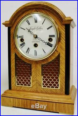 Vintage Knight & Gibbins 8 Day Westminster Chime Musical Mantel Bracket Clock