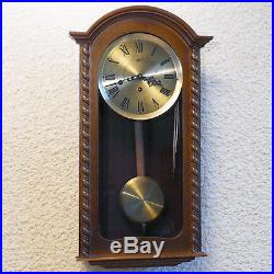 Vintage Larius W. German Westminster Chime 8 Day Wall Clock