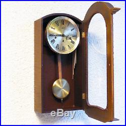 Vintage Larius W. German Westminster Chime 8 Day Wall Clock