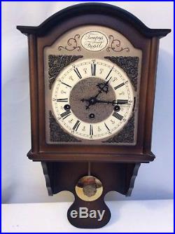 Vintage Linden German Triple Chime Westminster 8 Day Wall Clock