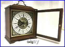 Vintage Linden German Westminster Chime Mantle Clock Germany w key