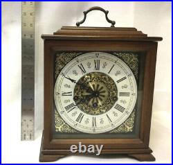 Vintage Linden German Westminster Chime Mantle Clock Germany w key