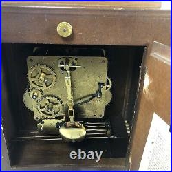 Vintage Linden Pendulum Westminster Mantel Clock Made in Germany 341-020 Running