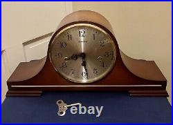 Vintage Linden Triple Chime Mantle Clock Running (Movement 1050-020)