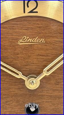 Vintage Linden Westminster Chime Mantel Clock German Made Working