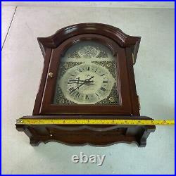 Vintage Linden Westminster Chime Mantle Cempus Fugit Quartz Mantle Clock
