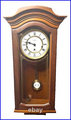 Vintage Linden Westminster Chime Wall Clock Made In Germany Fully Serviced