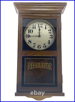 Vintage Loricron Pendulum 4/4 Westminster Chime regulator Oak Wal Clock Rare