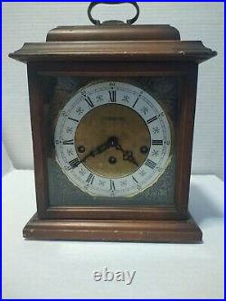 Vintage Lovely 8 Day Hamilton Hadwyn Westminster Chime Bracket Clock W Germany