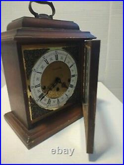 Vintage Lovely 8 Day Hamilton Hadwyn Westminster Chime Bracket Clock W Germany