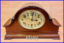 Vintage Mahogany Case Westminster Chime Large Mantle Clock