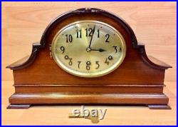 Vintage Mahogany Case Westminster Chime Large Mantle Clock