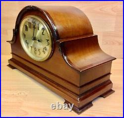 Vintage Mahogany Case Westminster Chime Large Mantle Clock