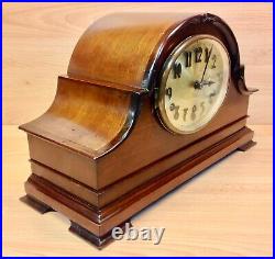 Vintage Mahogany Case Westminster Chime Large Mantle Clock