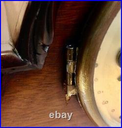 Vintage Mahogany Case Westminster Chime Large Mantle Clock