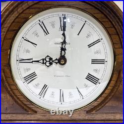 Vintage Mantle Clock Japanese Quartz Movement Westminster Chimes Wood Working