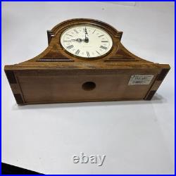 Vintage Mantle Clock Japanese Quartz Movement Westminster Chimes Wood Working