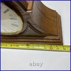 Vintage Mantle Clock Japanese Quartz Movement Westminster Chimes Wood Working