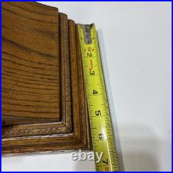 Vintage Mantle Clock Japanese Quartz Movement Westminster Chimes Wood Working