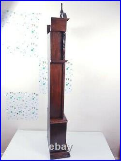 Vintage Marquetry Style Westminster Chime Lincoln Longcase Grandmother Clock